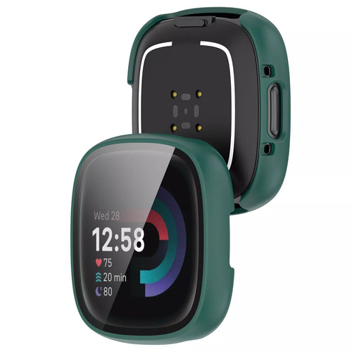 Fitbit Versa 4 / Sense 2 Hartschale mit Glass (Grün)