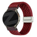 Bandz Samsung Galaxy Watch 5 - 40mm Vintage Nylonarmband (Weinrot)