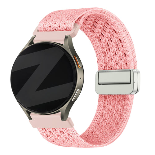 Bandz Garmin Vivomove HR Vintage Nylonarmband (Rosa)