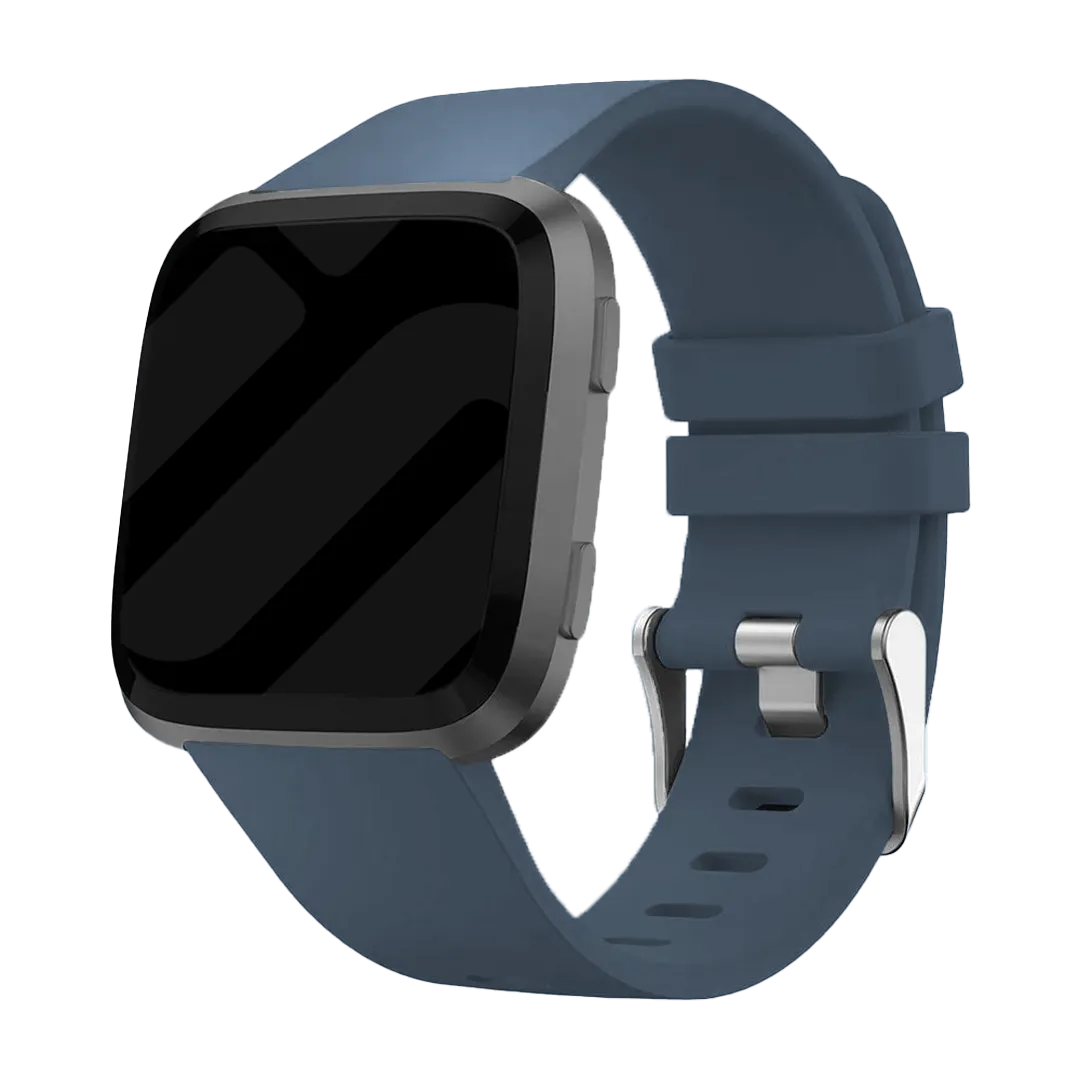 Fitbit Versa / Versa 2 Silicone Strap with Buckle (Greyblue)