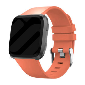 Silicone Strap, on a watch, 3/4 front view