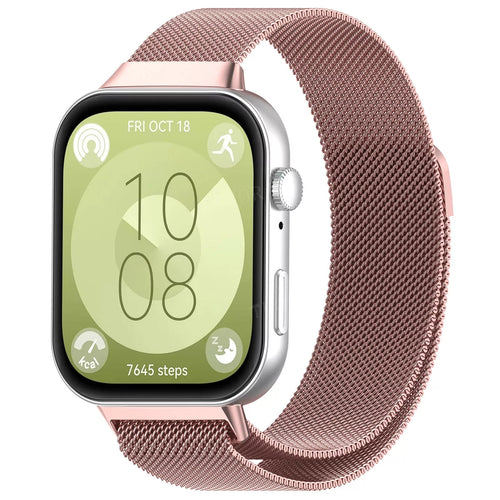 Huawei Watch Fit 4 Pro Milanese Strap (Pink)