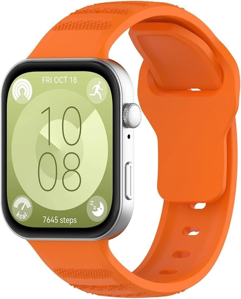 Huawei Watch Fit 4 Pro Outdoor Silikonarmband (Orange)