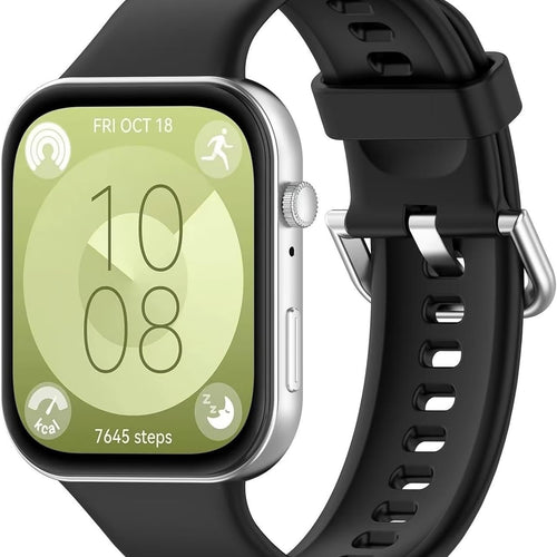 Huawei Watch Fit 4 Pro Silikonarmband (Schwarz)