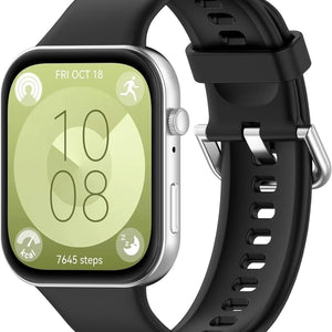 Huawei Watch Fit 4 Silikonarmband (Schwarz)
