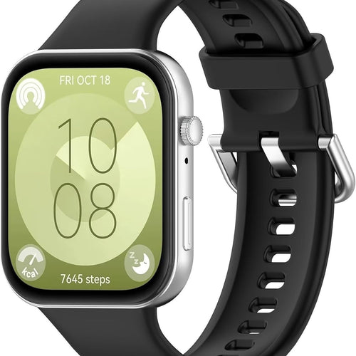 Huawei Watch Fit 4 Silikonarmband (Schwarz)