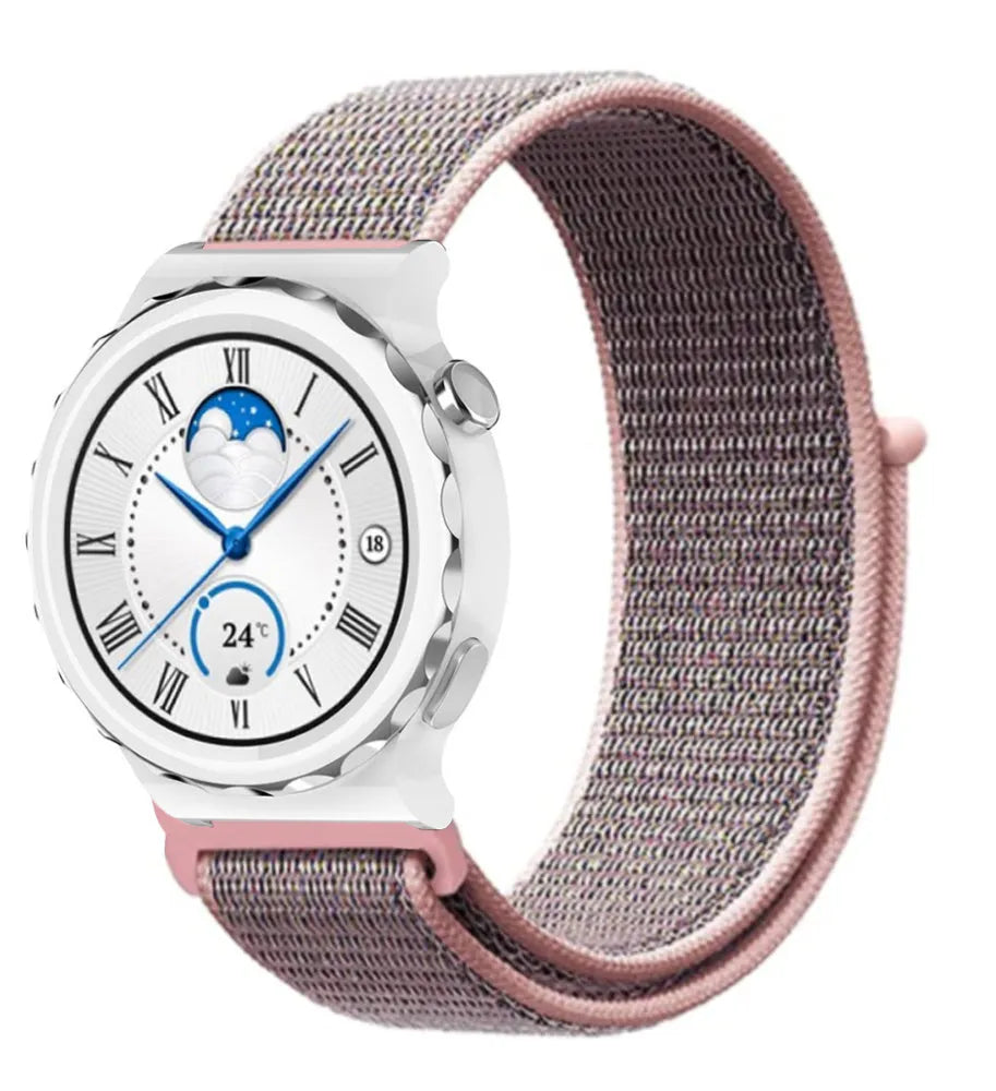 Nylon Strap, on a watch, 3/4 front view