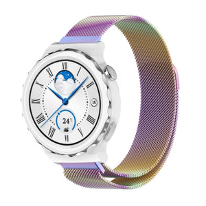 Milanese Strap, on a watch, 3/4 front view
