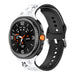 Samsung Galaxy Watch 9 - 44mm Flower Silikonarmband (Schwarz/Weiß)