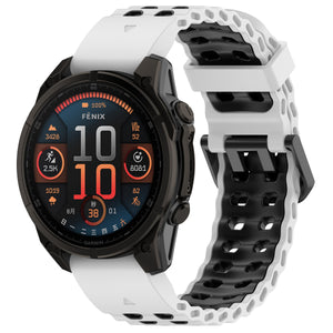 Garmin Descent Mk1 Wave Sport Strap (White/Black)