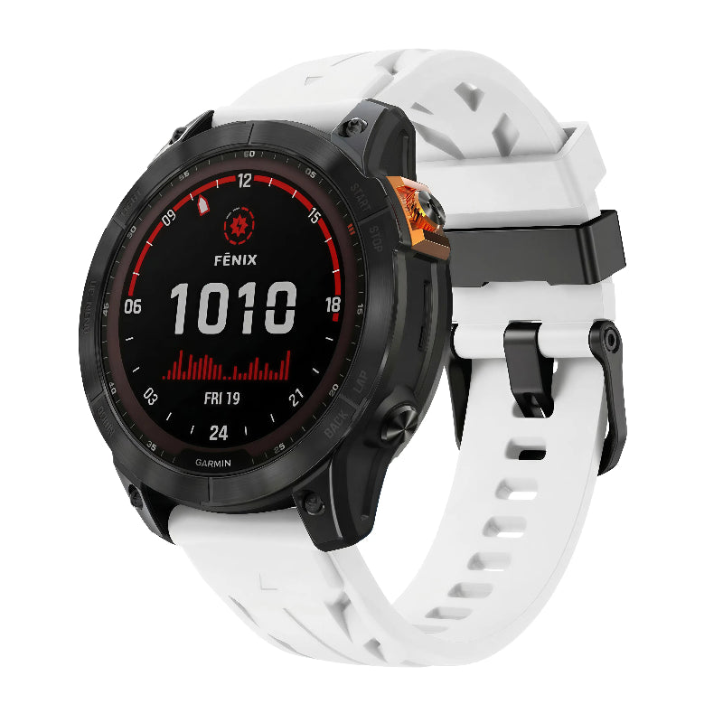 Garmin Instinct E - 45mm Race Silikonarmband (Weiß)
