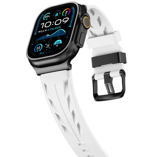 Apple Watch Race Silicone Strap (White)