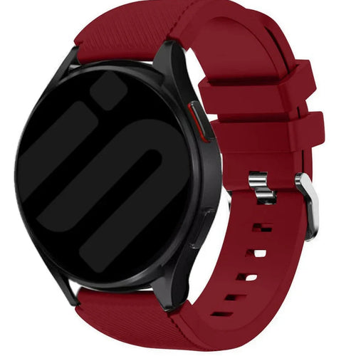 Coros Pace 2 Twill Silikonarmband (Weinrot)