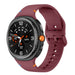 Samsung Galaxy Watch 8 Classic Silikonarmband (Weinrot)