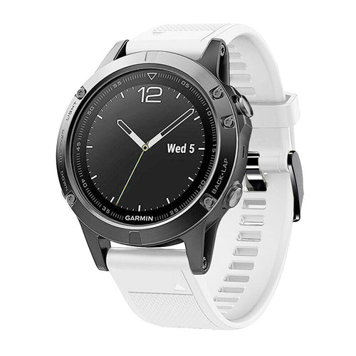 Garmin Forerunner 965 Silikonarmband (Weiß)