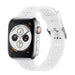 Apple Watch Silikonarmband mit Muster (Weiß)