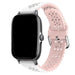 Amazfit GTS 3 Silikonarmband mit Muster (Weiß/Rosa)