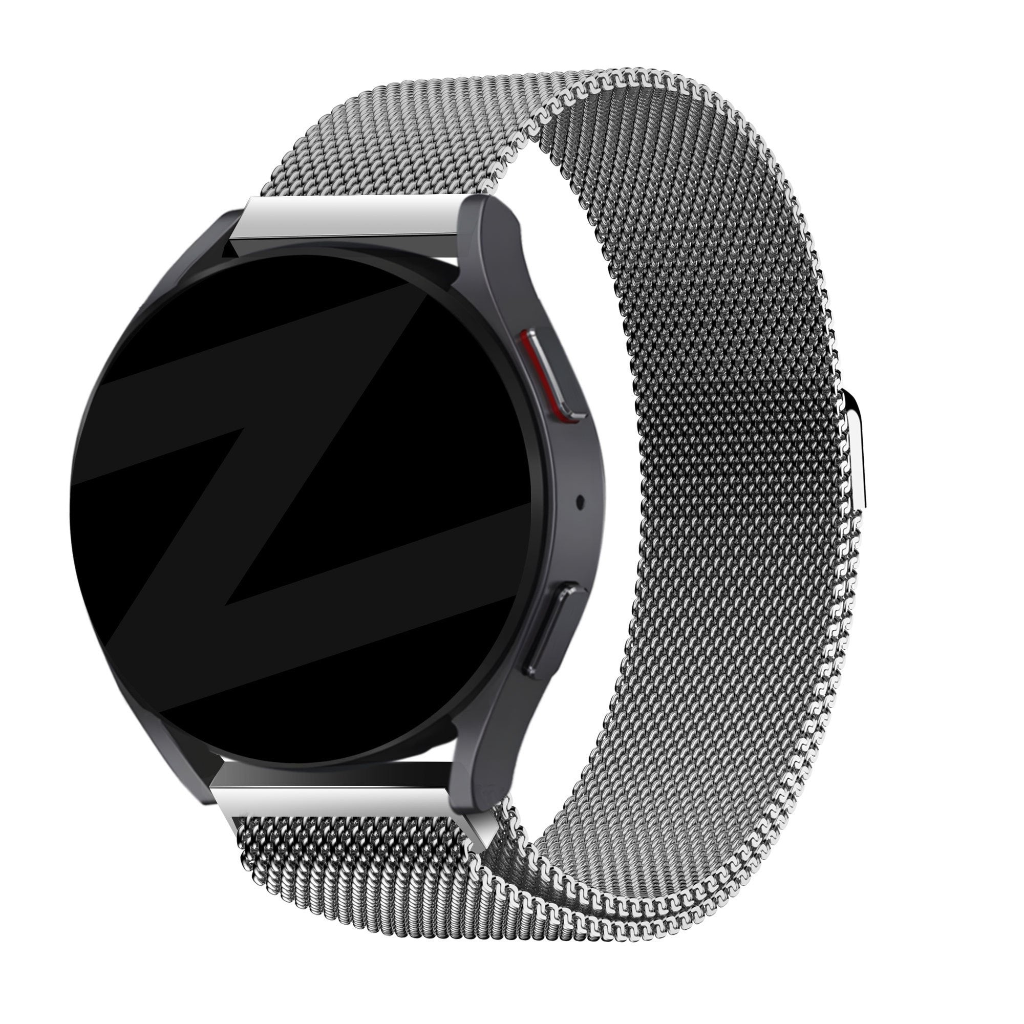 Bandz Huawei Watch GT 7 - 46mm Milanese Loop Armband (Silber)