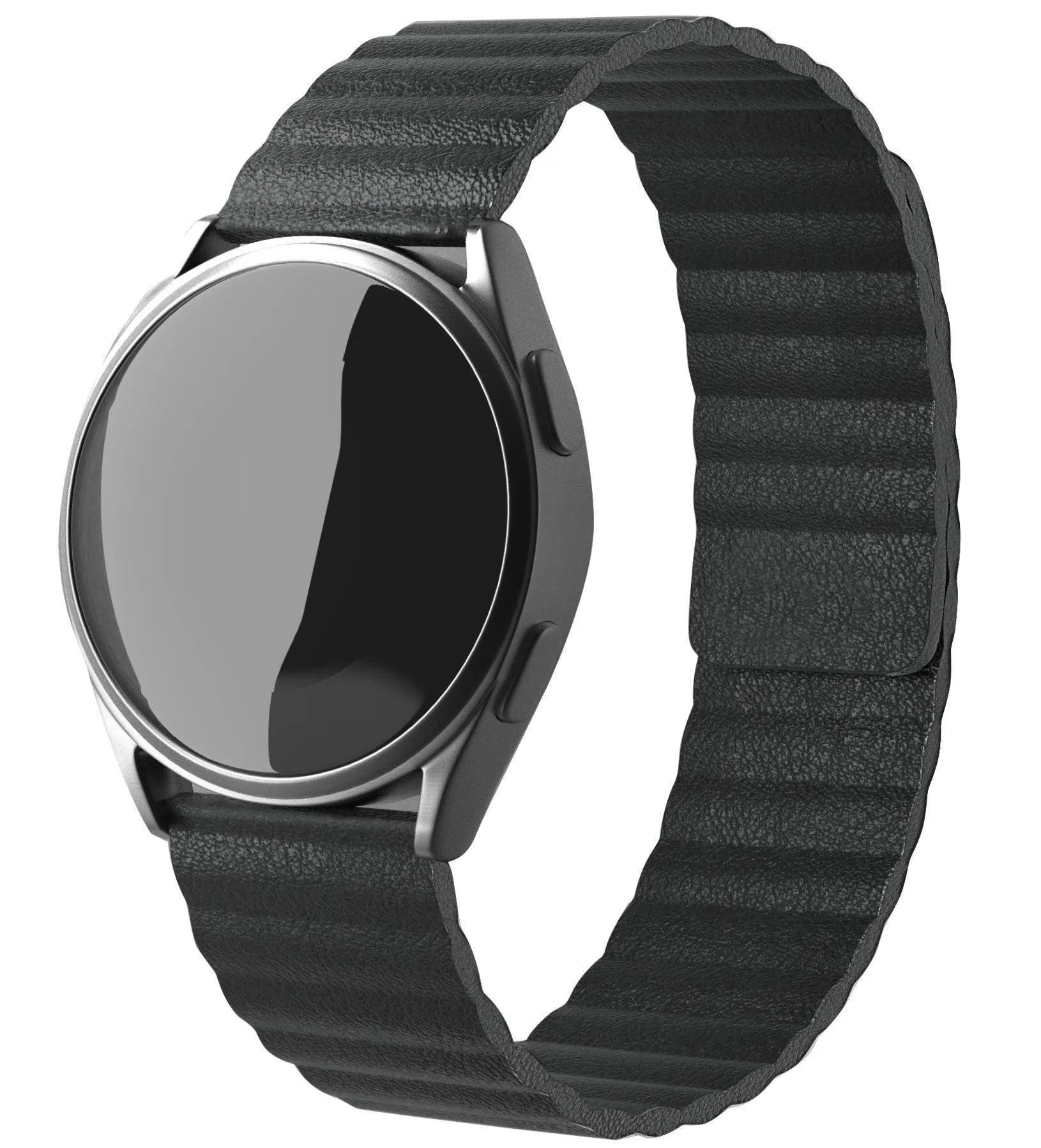 Coros Pace 3 Loop Lederarmband (Schwarz)