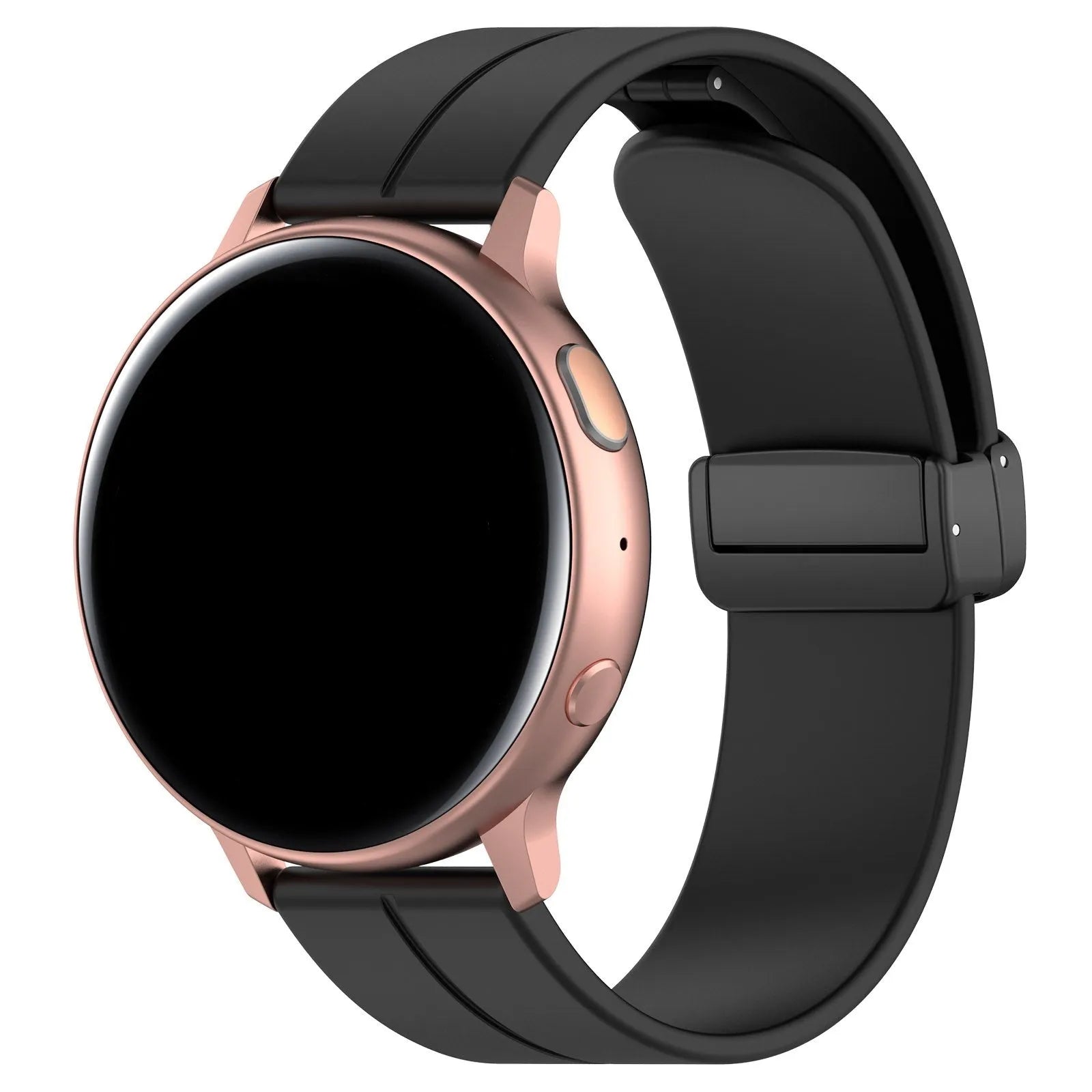 Coros Pace 3 D-Buckle Silicone Strap (Black)