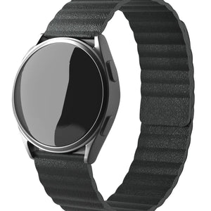 Coros Apex 2 Loop Lederarmband (Schwarz)