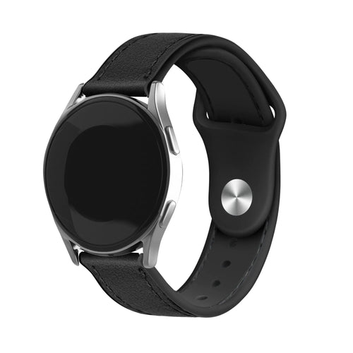 OnePlus Watch 3 Leder Hybrid-Armband (Schwarz)