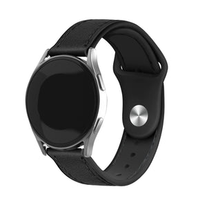 Oppo Watch X3 Leather Hybrid Strap (Black)