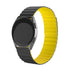 Xiaomi Watch S1 Magnetisches Silikonarmband (Schwarz/Gelb)