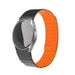 Samsung Galaxy Watch 6 Classic 43mm Magnetisches Silikonarmband (Schwarz/Orange)