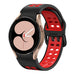 Samsung Galaxy Watch 4 44mm Sport Square Armband (Schwarz/Rot)