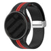 Samsung Galaxy Watch FE magnetisches Sportarmband (Schwarz/Rot)