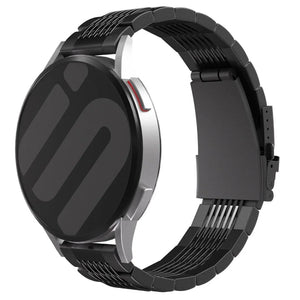 Amazfit Balance 2 Luxus Stahl Gliederarmband (Schwarz)