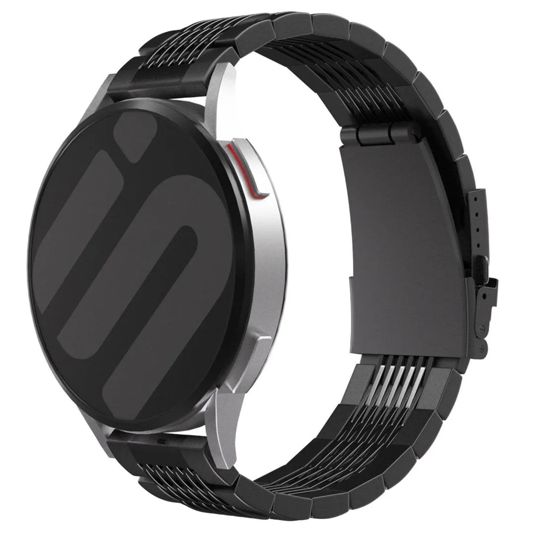 Amazfit Balance 2 Luxus Stahl Gliederarmband (Schwarz)