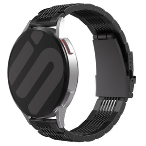 Huawei Watch GT 6 - 46mm Premium Stahl Gliederarmband (Schwarz)
