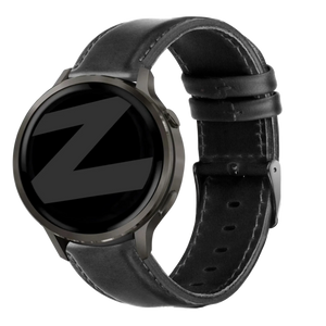 Bandz Garmin Venu 4 - 45mm Leather Strap 'Classic' (Black)