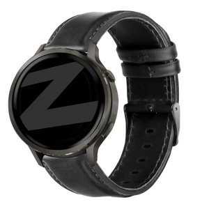 Bandz Garmin Forerunner 170 Leather Strap 'Classic' (Black)