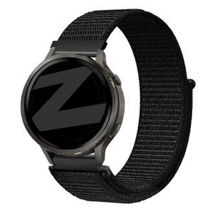 Bandz Garmin Venu 2s Nylon Loop Armband (Schwarz)