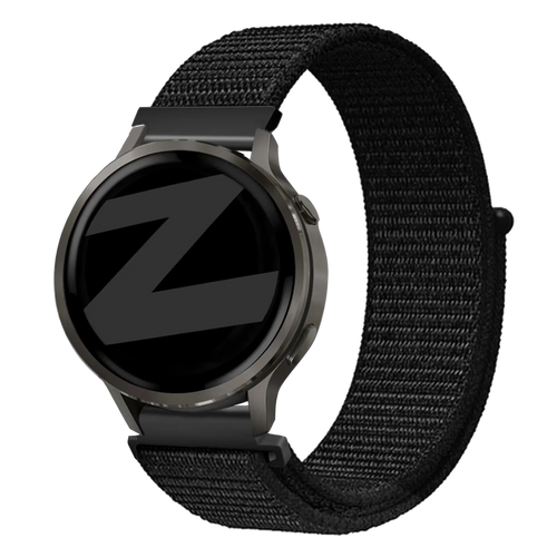 Bandz Garmin Venu 4 - 41mm Nylon Loop Strap (Black)