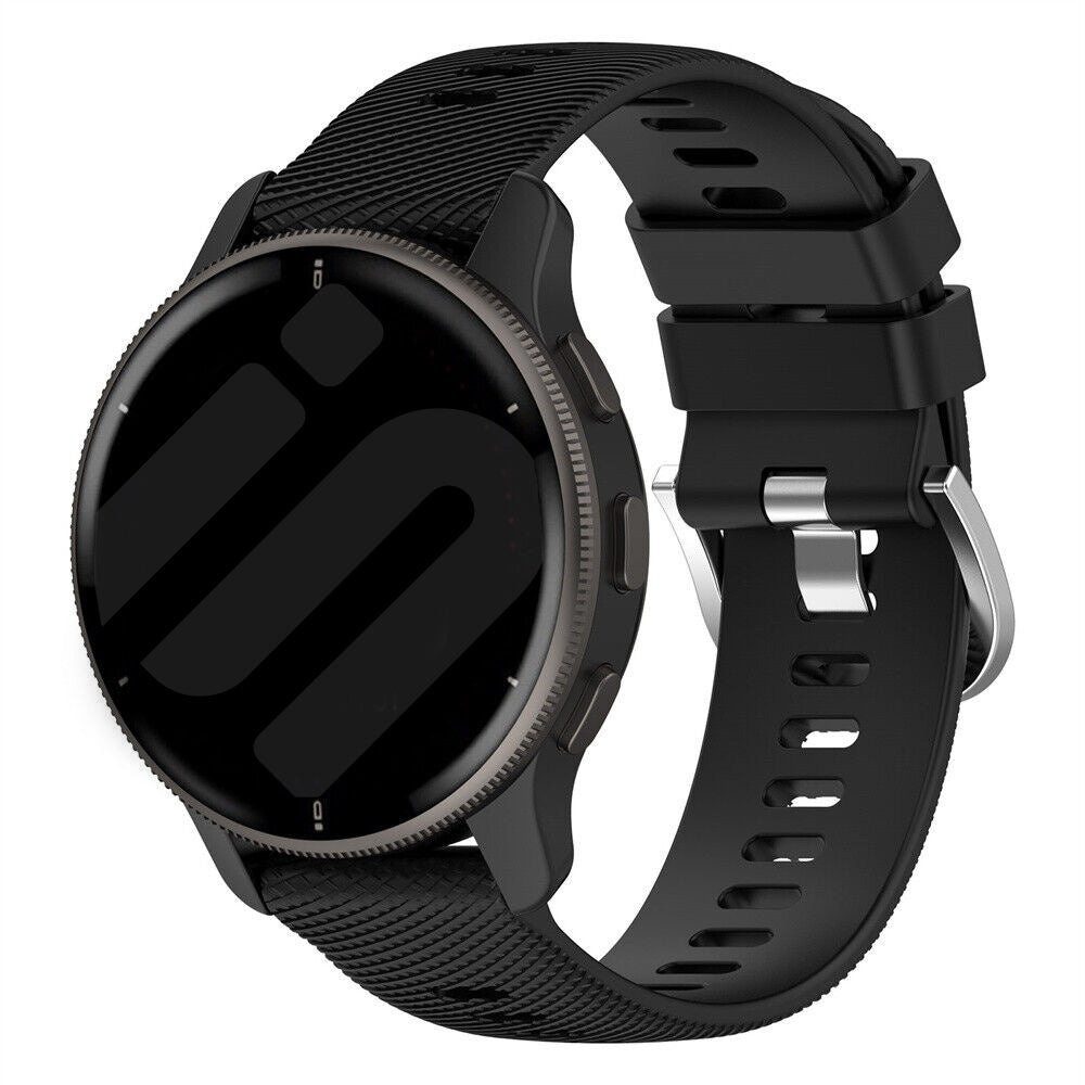 Garmin Vivomove 3 Silikonarmband (Schwarz)