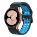 Samsung Galaxy Watch 4 40mm Squared Sport Strap (Black/Light Blue)