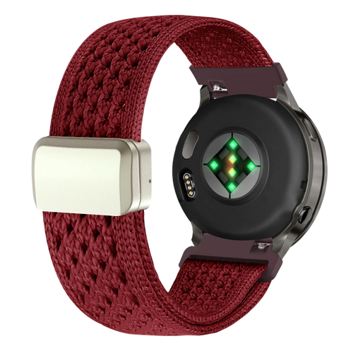 Bandz Garmin Bounce 2 Vintage Nylon Strap (Wine Red)