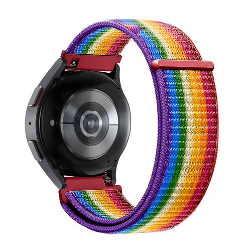 Bandz Garmin Forerunner 55 Nylon Loop Strap (Rainbow)