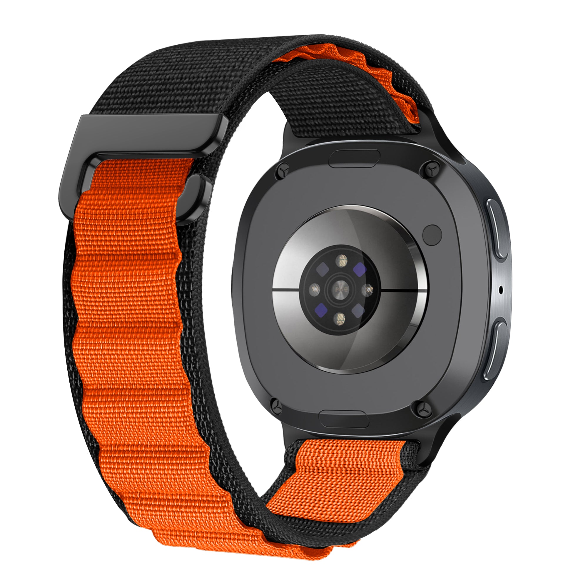 Samsung Galaxy Watch 8 Classic Alpine Armband (Schwarz/Orange)