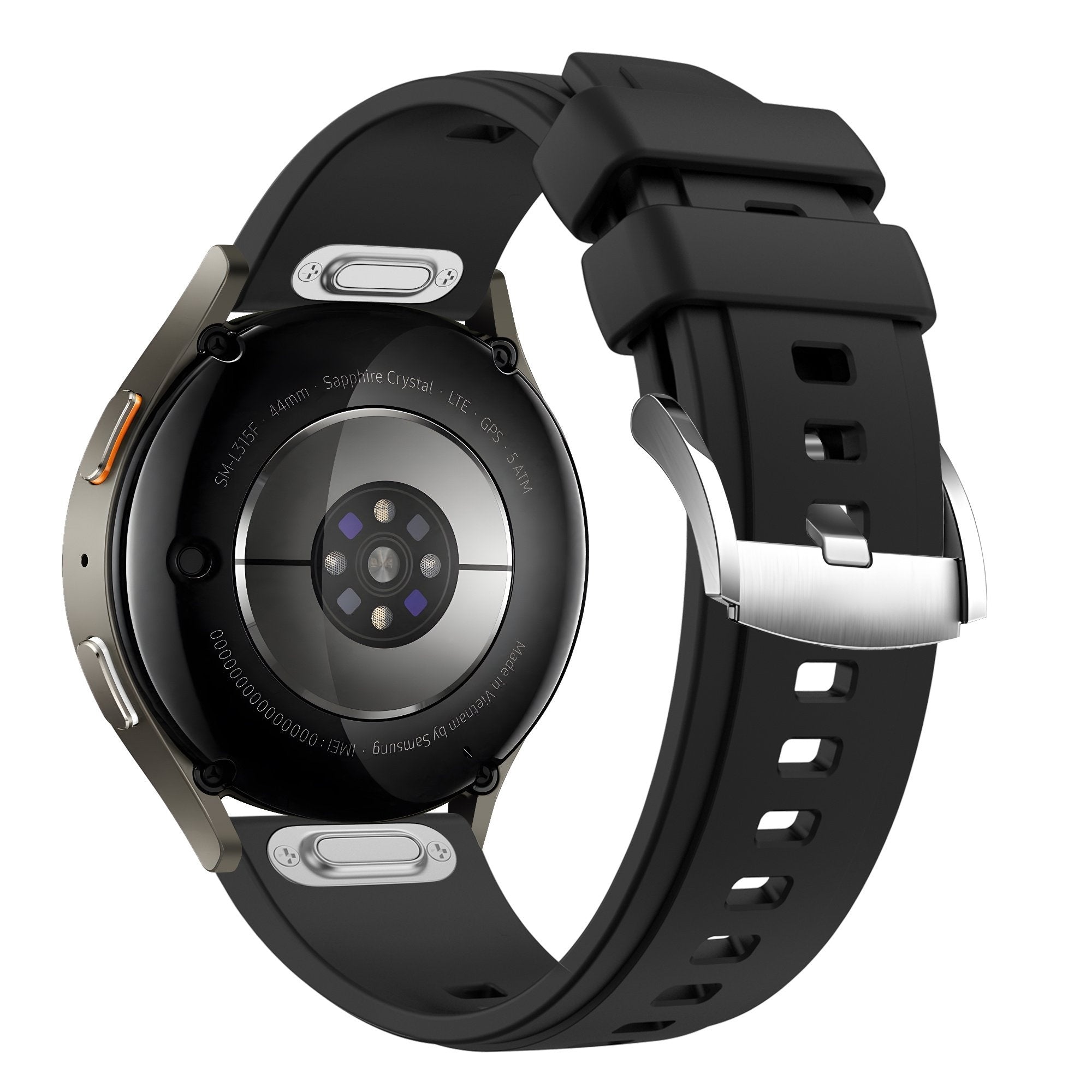 Bandz Huawei Watch GT 3 Pro 46mm Silikonarmband 'Easy Fit' (Schwarz)