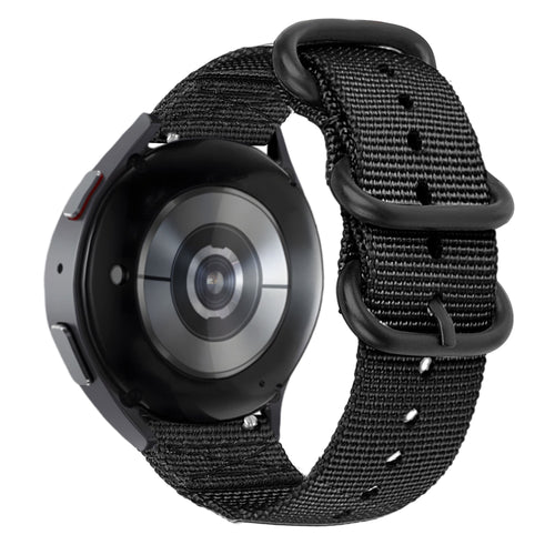 BALR Samsung Galaxy Watch 3 45mm Nylon Strap with Buckle (Black)