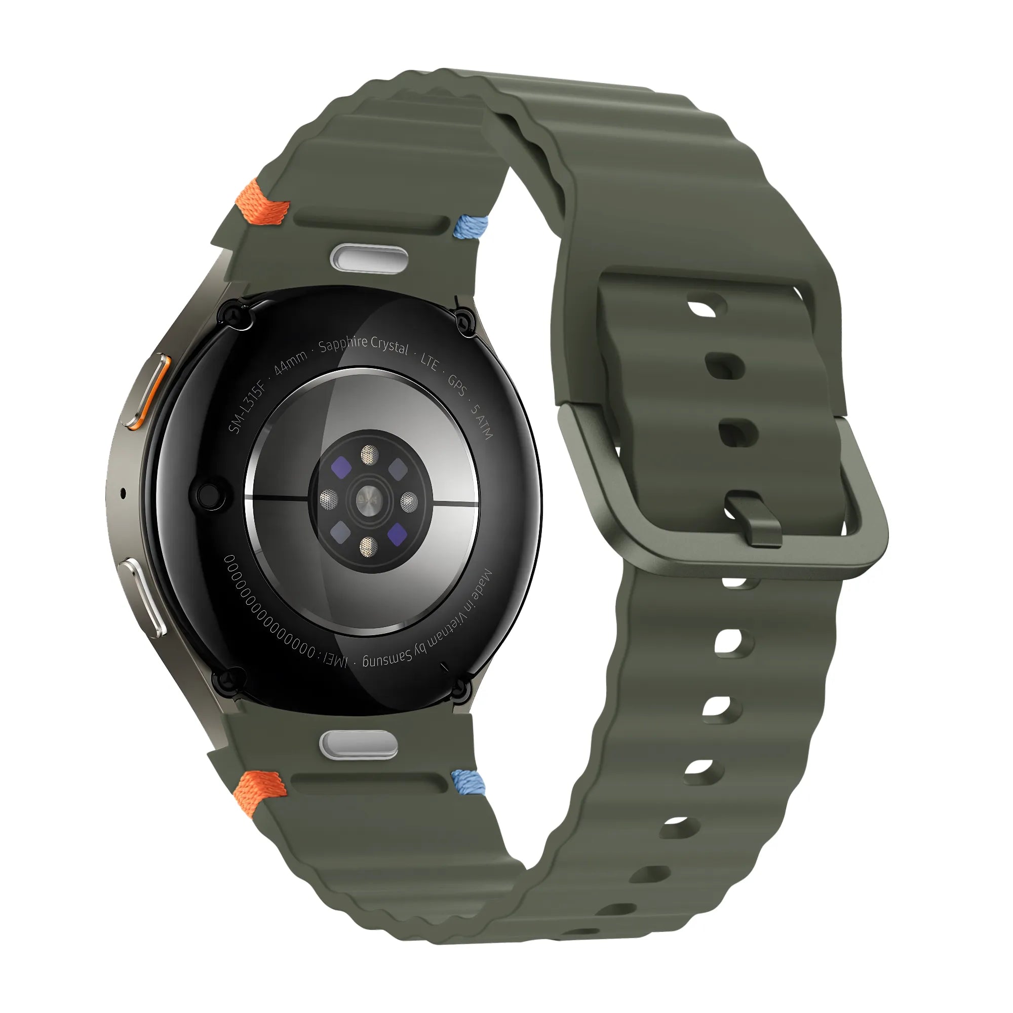 Bandz Samsung Galaxy Watch 4 Classic 42mm Wave Strap 'Easy Fit' (Green)