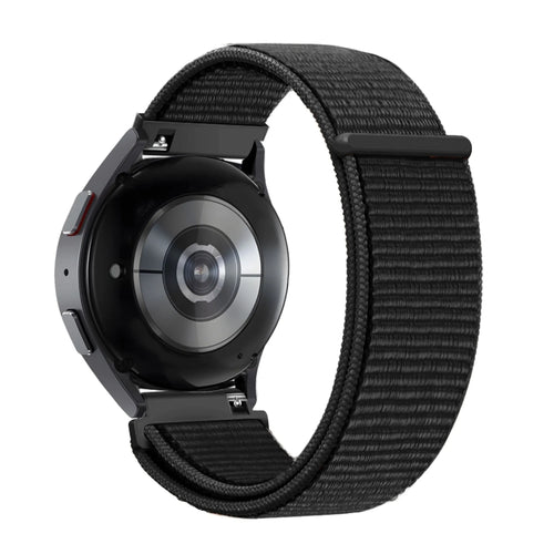 Bandz Oppo Watch X2 Nylon Loop Armband (Schwarz)