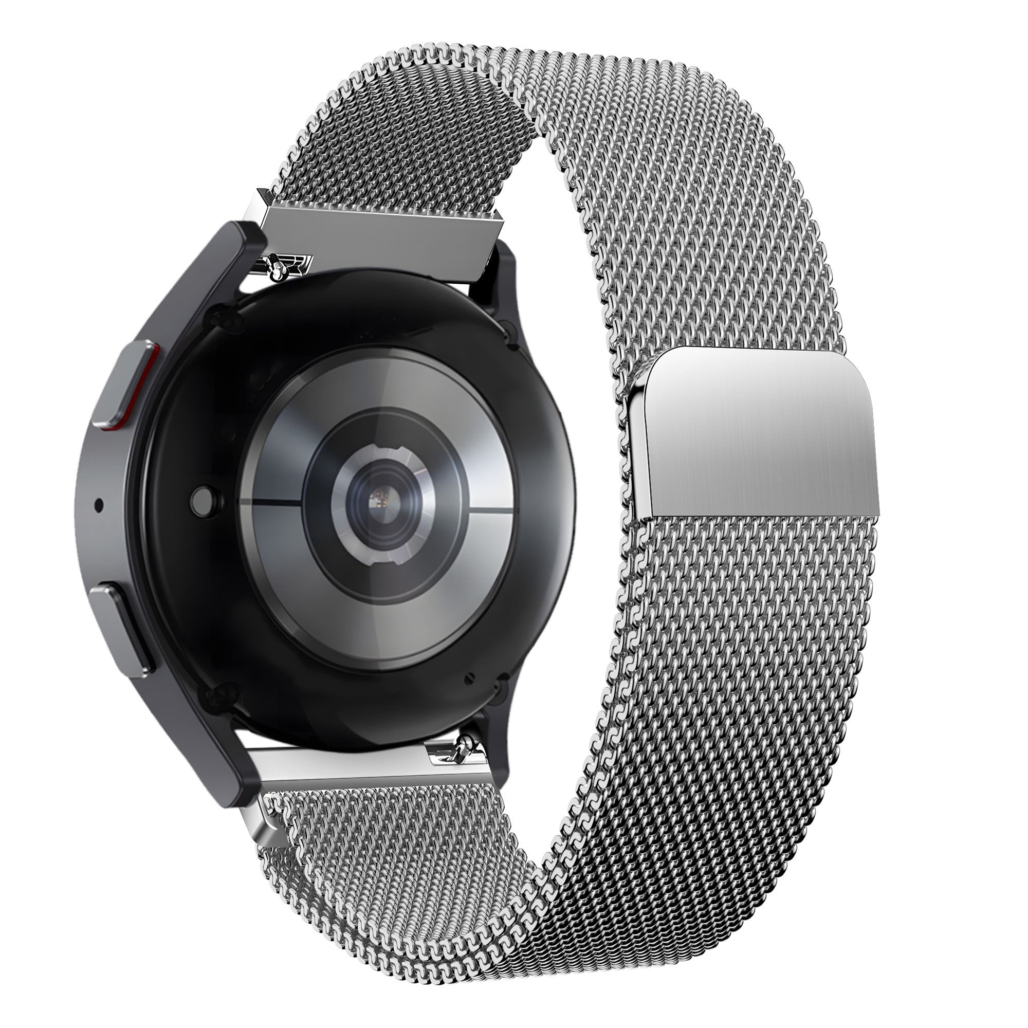 Bandz Huawei Watch 5 - 46mm Milanese Loop Armband (Silber)