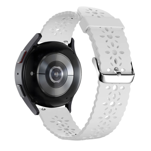 Bandz Amazfit Cheetah 2 Pro Gemustertes Silikonarmband (Weiß)