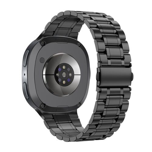 Bandz Samsung Galaxy Watch 8 Classic Steel Strap 'Deluxe' (Black)